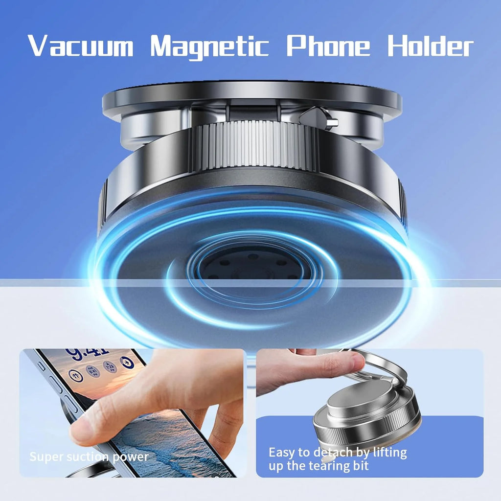 360°Rotation Vacuum Magnetic Phone Holder One-Handed Operation Foldable Adjustable Magnetic Phone Holder-4